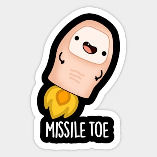 Missile Toe Cute Mistletoe Pun Sticker